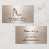 Carte De Visite Boutique de mode moderne Gold High Heures (Devant / Derrière)