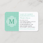 Carte De Visite Boutique de mode pois mints (Devant)