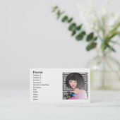 Carte De Visite Boutique de mode, salon de beauté ou maquilleur (Debout devant)