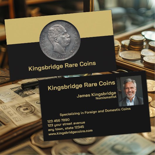 Carte De Visite Boutique de Monnaies du Numismate