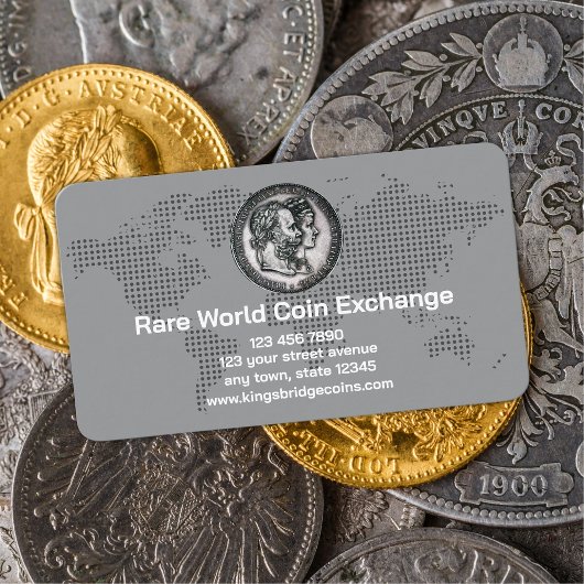 Carte De Visite Boutique de monnaies du numismate