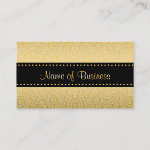 Carte De Visite Boutique de motifs dorés