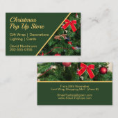 Carte De Visite Boutique de Noël (Devant / Derrière)