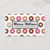Carte De Visite Boutique de pâtisserie | Motif de Donut (Devant)