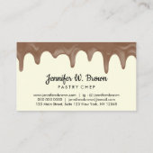 Carte De Visite Boutique de pâtisserie pour ingrédients de spécial (Dos)