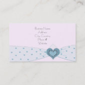 Carte De Visite Boutique de ruban bleu bébé (Dos)