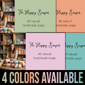 Carte De Visite Boutique de savon artisanal moderne sauge vert