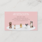 Carte De Visite Boutique de services pour petits chiens (Dos)