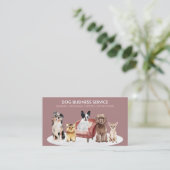 Carte De Visite Boutique de services pour petits chiens (Debout devant)