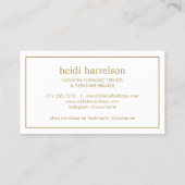 Carte De Visite Boutique de talons de Parties scintillant rouge, v (Dos)