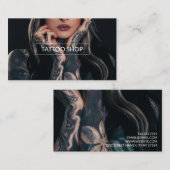 Carte De Visite Boutique De Tatouage (Devant / Derrière)