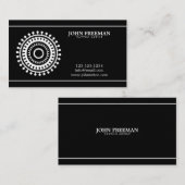 Carte De Visite Boutique de tatouage unique Grunge Noir Artiste de (Devant / Derrière)