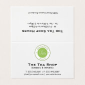 Carte De Visite Boutique de thé (Extérieur déplié)