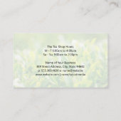 Carte De Visite Boutique de thé | Champs de Plante de thé (Dos)
