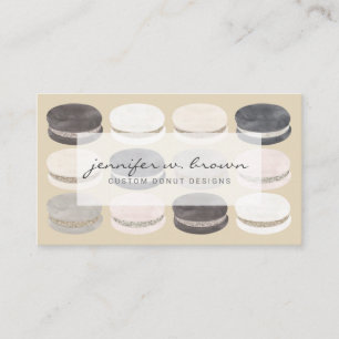 Carte De Visite Boutique de Tons Terreux Macaron Artisanal