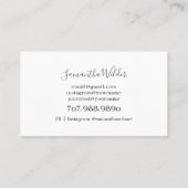 Carte De Visite Boutique de vêtements de mode (Dos)