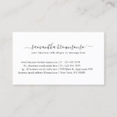 Carte De Visite Boutique de vêtements de t-shirt artisanal (Dos)