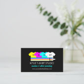 Carte De Visite Boutique de vêtements sur commande Impression à la (Debout devant)