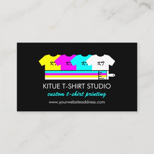 Carte De Visite Boutique de vêtements sur commande Impression à la (Devant)