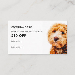 Carte De Visite Boutique d'élevage de chiens de canicule fine aigu