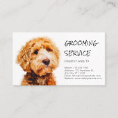 Carte De Visite Boutique d'élevage de chiens de canicule fine aigu (Devant)