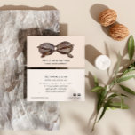 Carte De Visite Boutique d'occasion de Lunettes de soleil vintages<br><div class="desc">Cartes de visite élégants pour lunettes de soleil vintages ou d'accessoires boutique ou de vêtements d'occasion, réparation de lunettes de soleil, professionnels sans lunettes de soleil, disposent d'élégante illusion vintage de lunettes de soleil à l'ancienne dans le marron et le noir. Customisez l'avant avec deux lignes de texte personnalisé et...</div>