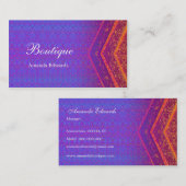 Carte De Visite Boutique | élégant (Devant / Derrière)