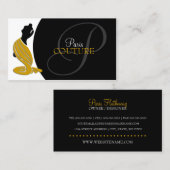 Carte De Visite Boutique élégante de mode (Devant / Derrière)