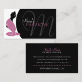 Carte De Visite Boutique élégante de mode (Devant / Derrière)