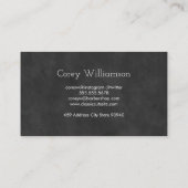 Carte De Visite Boutique en coiffure classique Gold brossé (Dos)