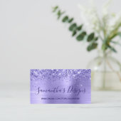 Carte De Visite Boutique en ligne Glittery Periwinkkl (Debout devant)