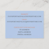 Carte De Visite Boutique/Fabricant/Conception Bouteille de parfum (Dos)