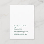 Carte De Visite Boutique fleurie rose Écran d'oreille (Dos)