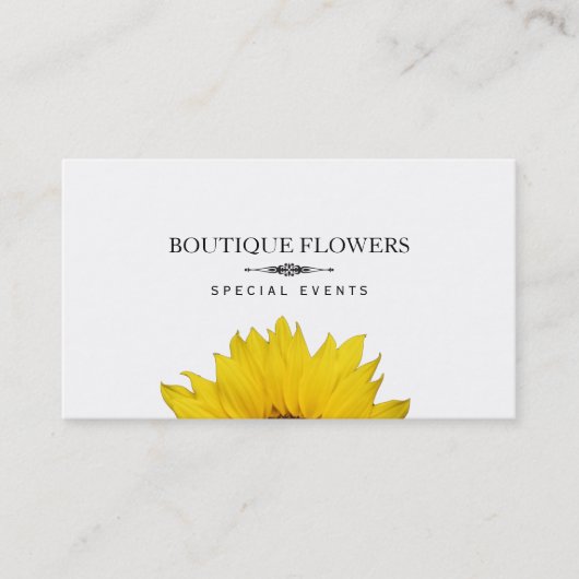 Carte De Visite Boutique Fleurs | Fleurs de soleil, petit IV (Devant)