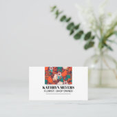 Carte De Visite Boutique Fleurs | Fleurs illustratives (Debout devant)