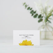 Carte De Visite Boutique Fleurs | Fleurs Solaires, simples (Debout devant)