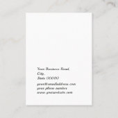 Carte De Visite Boutique Floral Aquarelle Bijoux Écran (Dos)