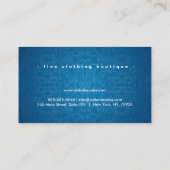 Carte De Visite Boutique Florale de luxe sur mesure (Dos)