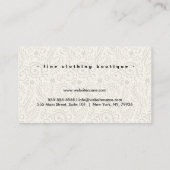 Carte De Visite Boutique Florale de luxe sur mesure (Dos)