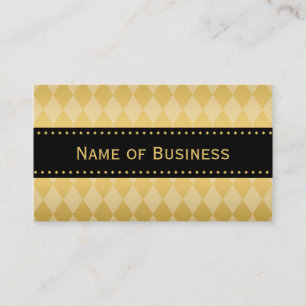 Carte De Visite Boutique Harlequin Or