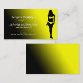 Carte De Visite Boutique Lingerie (Devant / Derrière)
