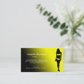 Carte De Visite Boutique Lingerie (Debout devant)