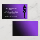 Carte De Visite Boutique Lingerie (Devant / Derrière)