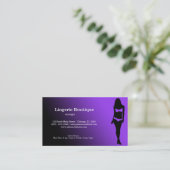 Carte De Visite Boutique Lingerie (Debout devant)