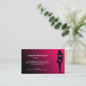 Carte De Visite Boutique Lingerie (Debout devant)