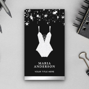 Carte De Visite Boutique Lingerie Lingerie en dentelle blanche