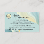 Carte De Visite Boutique magasin de mode pour dames (Dos)