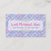 Carte De Visite Boutique Mermaid Tail Scale & Pearl Pastel Sparkle (Devant)