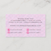 Carte De Visite Boutique Mermaid Tail Scale & Pearl Pastel Sparkle (Dos)