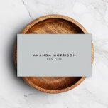 Carte De Visite Boutique minimaliste de luxe Gris<br><div class="desc">Un design élégant et raffiné élève votre nom ou nom d'entreprise par un style minimal et moderne. L'arrière - plan gris clair donne une touche distinguée à ce modèle design carte de visite classique. © 1201AM CREATIVE</div>